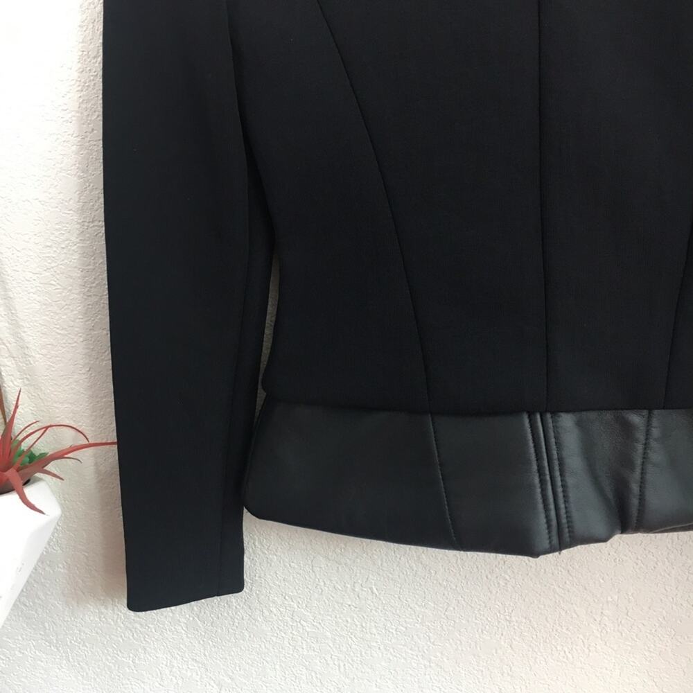IRO Clyde black leather peplum blazer - Picture 7 of 11